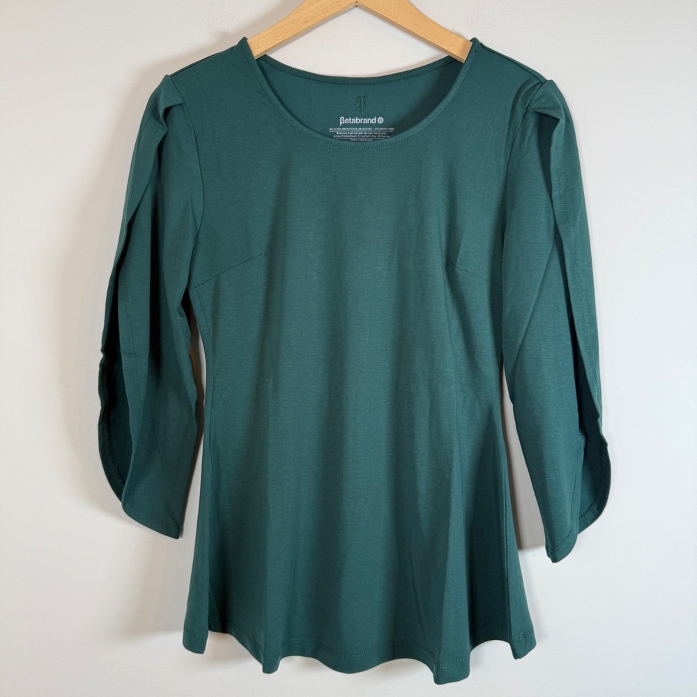 Betabrand NEW NWOT Samantha‎ Tunic Pullover Shirt Top Blouse Large Split Sleeve